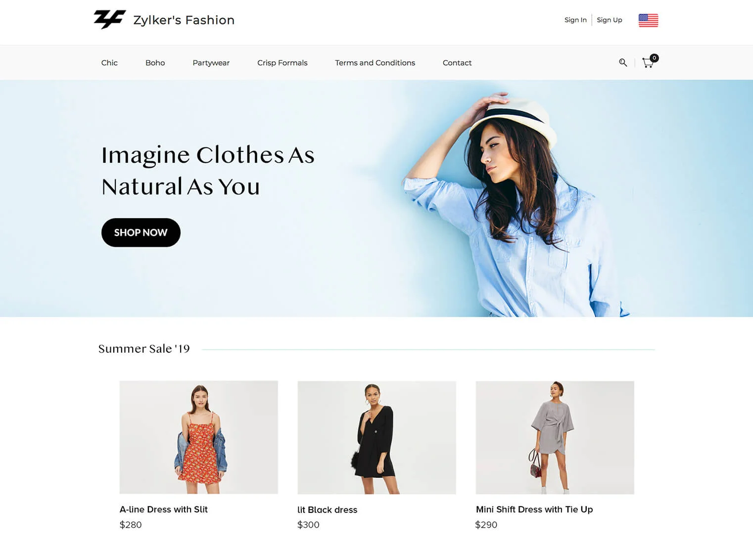 screenshot of Zoho Commerce